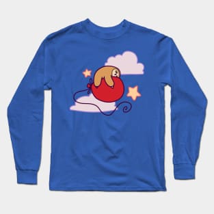 Cuddly Balloon Sloth Long Sleeve T-Shirt